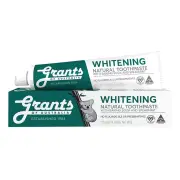 Grants of Australia Natural Toothpaste Whitening with Baking Soda & Spearmint 110g