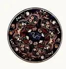 42" Marble center Table Top Inlay semi precious stones work with marble stand