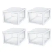 Sterilite Stacking Storage Drawer, Stackable Plastic Bin Drawer