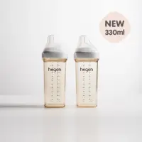 在飛比找momo購物網優惠-【hegen】金色奇蹟PPSU多功能方圓型寬口奶瓶 330m