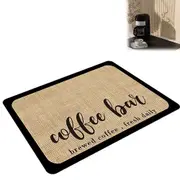 Dish Drying Mat Absorbent Quick Dry Pad for Kitchen Counter Coffee Machine Dish Rack -Coffee