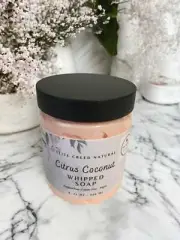 Citrus Coconut Whipped Soap, Shaving Soap, Cream Soap and Body Wash all in One.