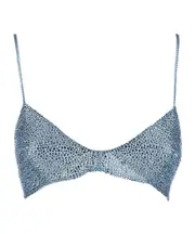 crystal-embellished top IT44,IT42 light blue