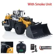 1/14 XDRC Metal RC Hydraulic Loader 580 Engineering Vehicle W/ Smoke Sound Light