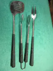 Golf Grill Utensil Set, Fork, Spatula, Tongs, Excellent Golfer Dad Present