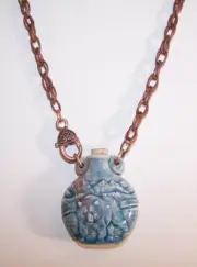 Bear Raku Jug Jewelry Pendant
