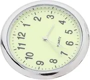 Cabilock Luminous Car Dashboard Clock Stick Round Clock for Accurate Display Compact Design for Easy Installation Vehicles for Automotive Use