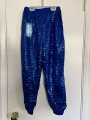 Double Platinum Performancewear Blue Sequin Pants Size 14 / XL (Eur 160)