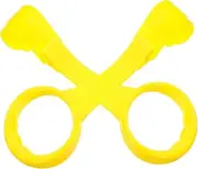 Alasum Infant Bed Stand Up Rings Toddler Walking Exercise Pull Rings Easy to Install Multipurpose Comfortable Grip Yellow