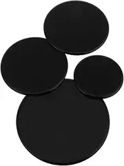 JECOMPRIS 4pcs Gas Stove Top Covers Burner Caps for Cooktop Flame Cap Protectors for Gas Hob Easy Clean Cooker Covers Optimized Cooking Efficiency for Kitchen Use