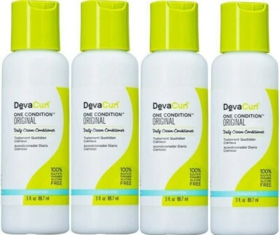 Deva Curl One Condition Original Daily Cream Conditioner - 3oz Travel **4-Pack**