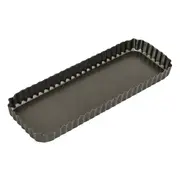 Bakemaster Perfect Crust Loose Base Fluted Rectangular Quiche Pan - Robins Kitchen