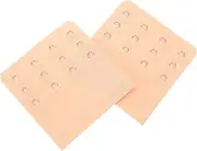 [GLSTOY] 2 Pack Women's Bra Extenders Bra Strap Hooks for Comfortable Fit Stretch Bra Extension Straps Buckles Bra Supplies for Daily Wear
