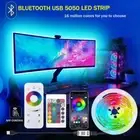 RGB 1-30M Led Strip Light Bluetooth 5050 5V USB App Control Diode Led Tape Flexi