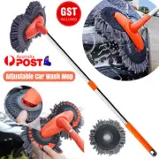 Mop Cleaning Brush Adjustable Car Wash Mop with Long Handle For Window Rotate