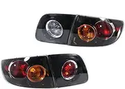 Rear Tail Lights 1 Set for Mazda 3 2004-2010 BK 51-160 Inside Outside Tail Light Rear Brake Lamp Turn Signal Light Lamp Housing Rear Light Assemblies