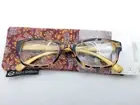 Foster Grant Heather Gold Womens Reading Glasses w/ Case 1.00