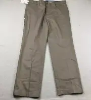 Dockers Pants Mens 38X32 Brown Signature Khaki Straight Flex Comfort Flex NWT