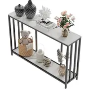 Deluxe Marble Console Table Narrow Hallway Accent Table Buffet Table Living Room