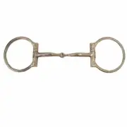 Bit - German Silver Engraved Cheek D Ring Snaffle