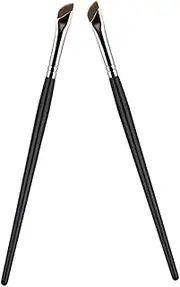 ELAYARD 2pcs Angled Eyeliner Brush Flat Makeup Brush for Eyebrows Concealer Eye Shadow Ergonomic Design for Effortless Application Durable Handle for Makeup Lovers Professionals