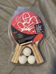 Viper Table Tennis Paddle Ping Pong Rackets - Set of 2 - Includes 3 Balls - New!