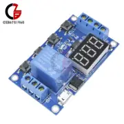 LED Digital Time Delay Relay Auto Timer Control Switch Module w/ Micro USB 5V