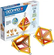 Geomag - Classic Panels 35 Pieces - Magnetic Construction for Children - Green Collection- 100% Recycled Plastic Educational Toys, Multicolor (470)