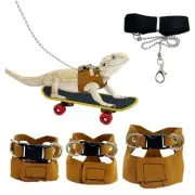 Bearded Dragon Leash and Harness Set - Adjustable with Lizard Traction Rope