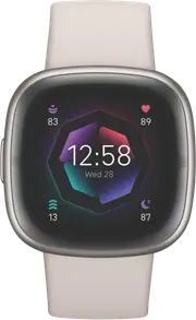 Fitbit Sense 2 Lunar White/Platinum Aluminium