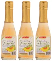 Kedem Mini Sparkling Peach Grape Juice 187ml (3-Pack)