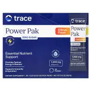 Trace, Power Pak, Zero Sugar, Citrus, 30 Stick Packets, 0.22 oz (6.1 g) Each