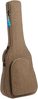 yuksok Electric Guitar Bag Carrying Bag Dustproof Anti Scratch with Pocket Padded Gig Bag Acoustic Guitar Case for Classical Guitar, brown, 41 inch