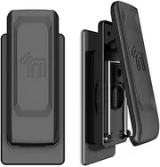 Nakedcellphone Universal Belt Clip for Cell Phone, [2-Pack] Attachment for Flip Phone, Smartphone, iPhone, iPod Touch/Nano, Apple TV Remote, Garage Clicker, etc (360 Ratchet Rotation and Kickstand)