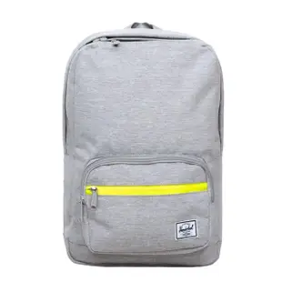 【Herschel】Pop Quiz 中型 灰色 淺灰 帆布 防潑水 筆電夾層 大學 書包 筆電 背包 後背包