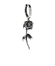 Alexander McQueen Rose Pendant Single Earring One size Silver