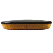 ML40A Mini Warning Light Bar - Bolt-On Mount - Amber Lens - Amber LEDs