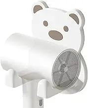 Blow Dryer Holder, Hug Bear Wall Mounted Hair Dryer Rack Hair Dryer Holder, Waterproof Hair Tool Organizer Multifunctional Cartoon Bathroom Storage for Hair Dryer