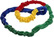 EXHUMKY Sports Rainbow Tension Circle Outdoor Elasticity Rope for Building Stretchy Band Elasticity Props Playground Equipment