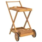 Kitchen Serving Trolley Wheels Cart Tea Drink Storage Shelf Rack Tray Table