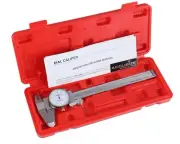 Accusize Industrial Tools 0-6 inch by 0.001 inch Precision Dial Caliper Stain...
