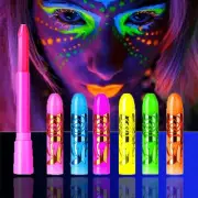 Glow in The Black Light Face & Body Paint, Neon Fluorescent