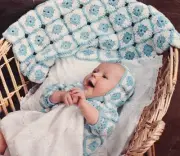 EASY GRANNY SQUARE / afghan,jacket & bonnet - COPY Baby crochet pattern