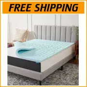 2-Inch Gel Infused Memory Foam Mattress Topper for Twin - 5 Comfort Zones