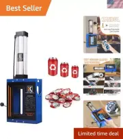 Pneumatic Can Crusher with Automatic Discharge after Crushed,12oz/16oz can Sm...