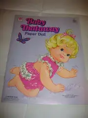 VINTAGE 1975 WHITMAN BABY THATAWAY PAPER DOLL BOOK MATTEL UNCUT NEW