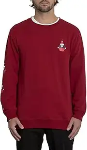[Volcom] Santastone Crew FLC Sweater Medium Deep Red
