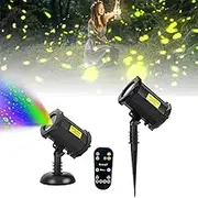 Outdoor Projector Lights, Christmas Dynamic Firefly Projector Lamp, Remote Control Outdoor Moving Projector, LED Landscape Light, Starry Lights, for Garden, Patio Decor, Xmas Party