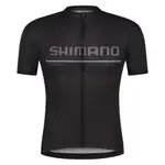 【SHIMANO】LOGO 男款短袖車衣 黑色