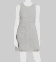 $375 Rebecca Taylor Women White Macrame Lace Shift Mini Dress Size 6
